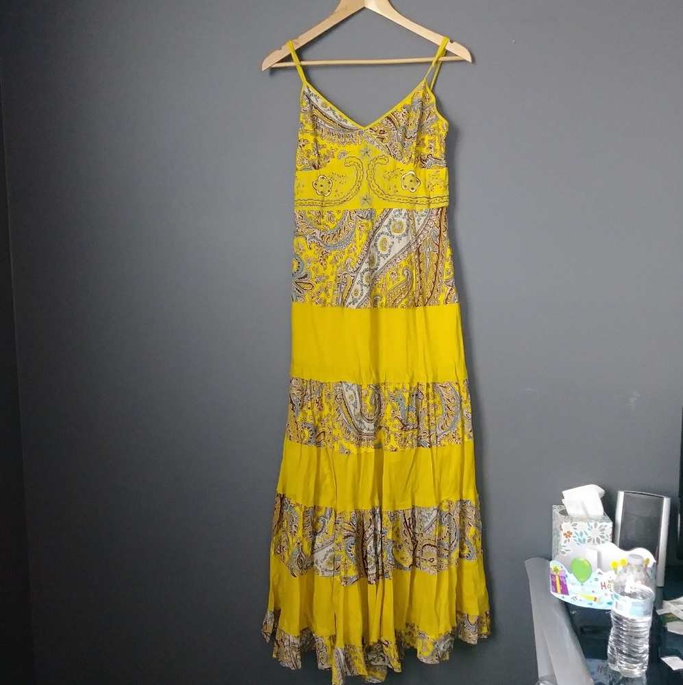 NWT Magic Maxi Embrodiered Beaded Dress